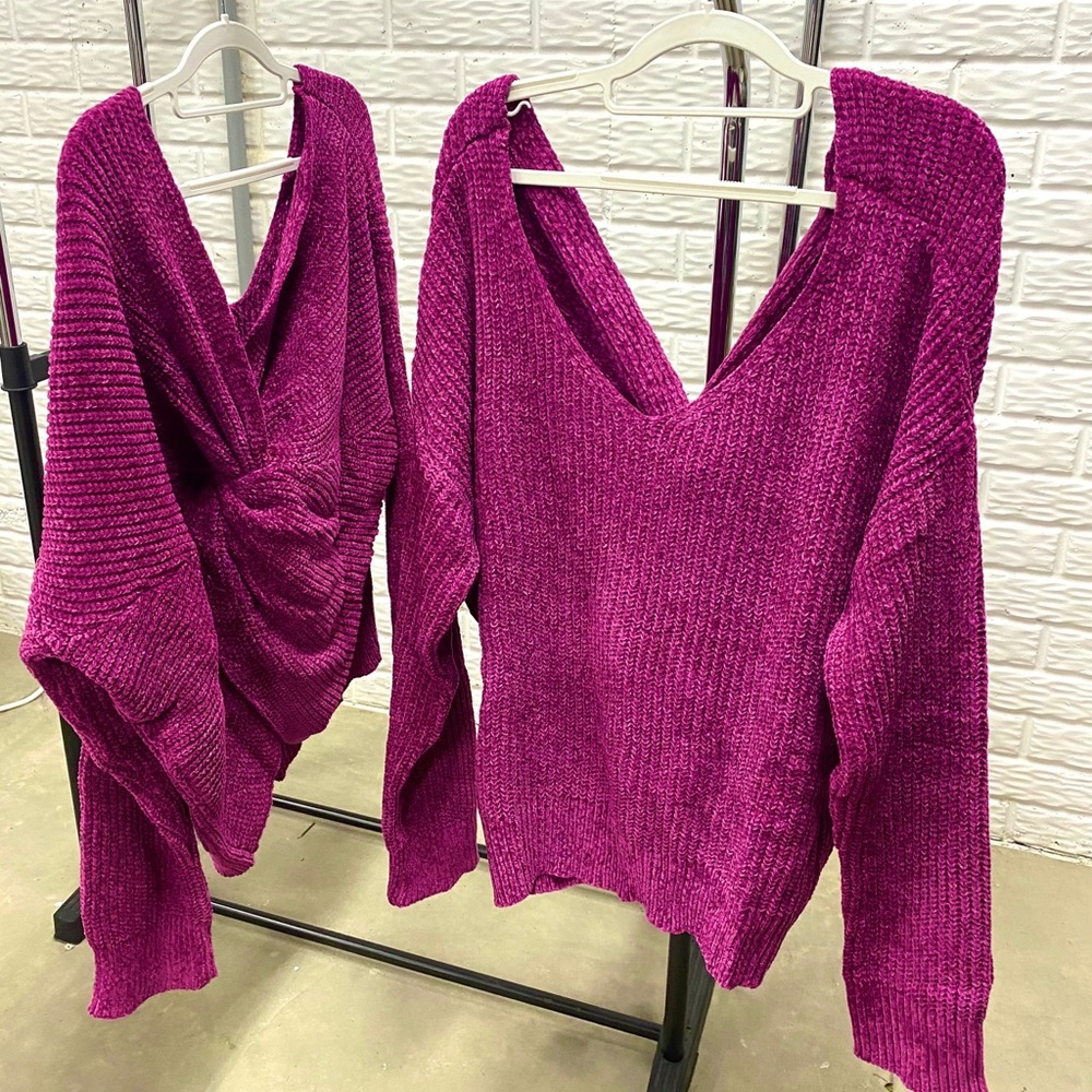 Chenille Knit Pullover